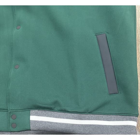 $230 Nike Team Green Letterman Jacket Full-Snap Men's Size XXL DJ5971-341 - Picture 7 of 11